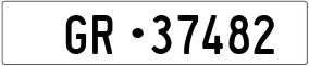 Trailer License Plate